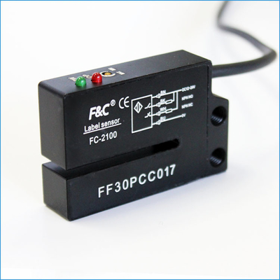 12-24VDC NPN NO.NC 4 Przewody Widelec Optical Label Sensor z potencjometrem