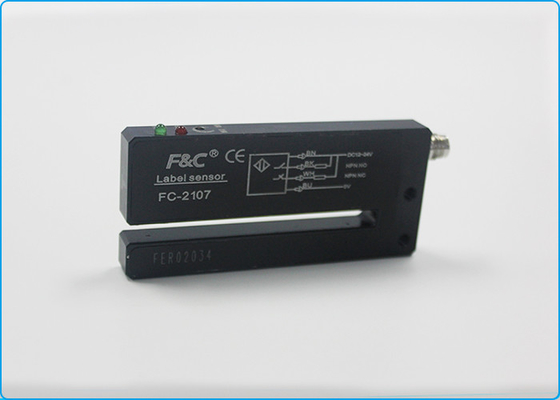 5mm gniazdo M8 Złącze 24VDC NPN Adhesive Label Sensor Potentionmeter z CE