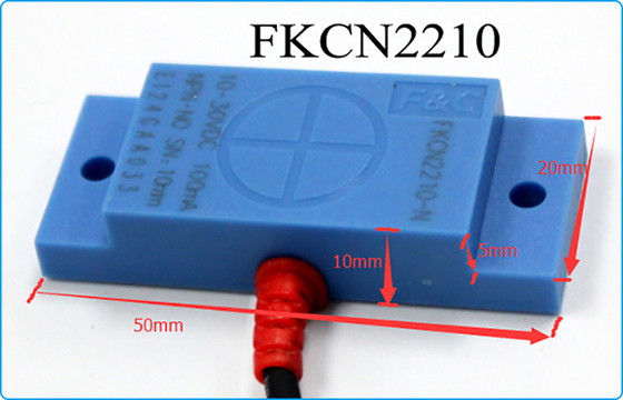 10mm PNP Typ 12V DC Kwadratowy czujnik pojemnościowy FKCN2210-P Non Metal Detection