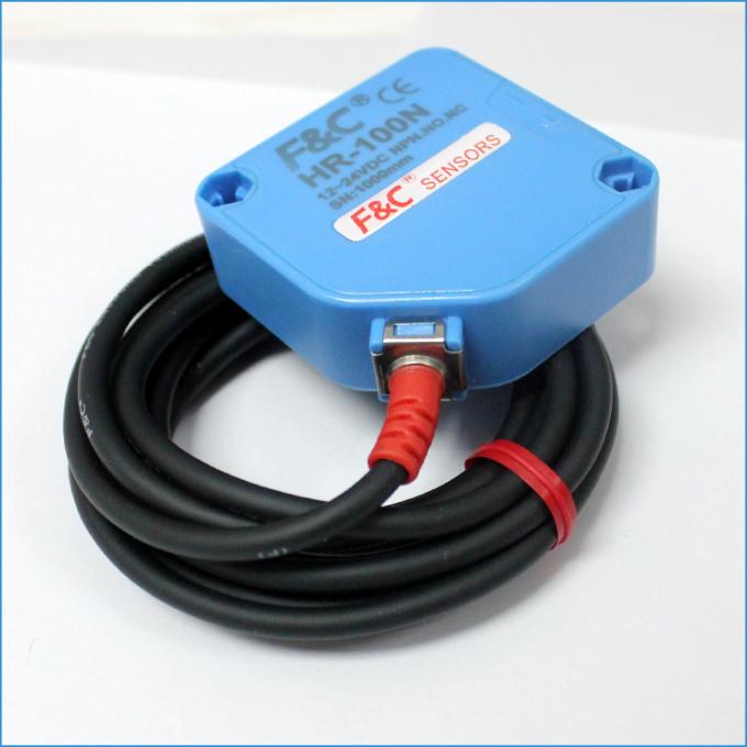 12Volt 4 Wire Odblaskowe czujniki fotoelektryczne Przełącznik PNP 1M Sensing Square Sensor