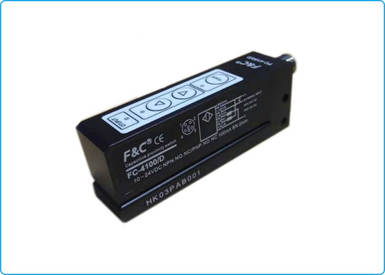 Wyczyść przezroczystą etykietę Etykieta Pojemnościowy czujnik etykiet 0,2mm 5Khz 12VDC