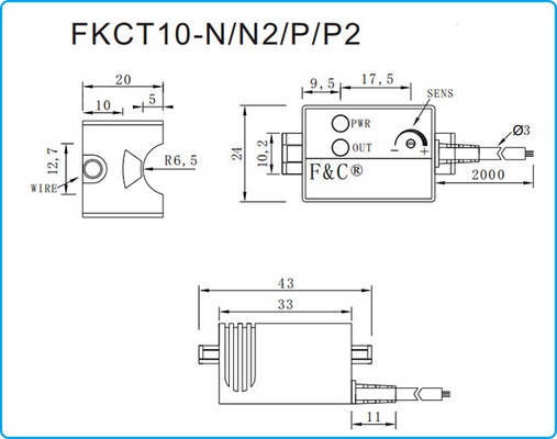 13-milimetrowy czujnik poziomu wody PNP Pojemnościowy przełącznik FKCT10-P 12-24V DC
